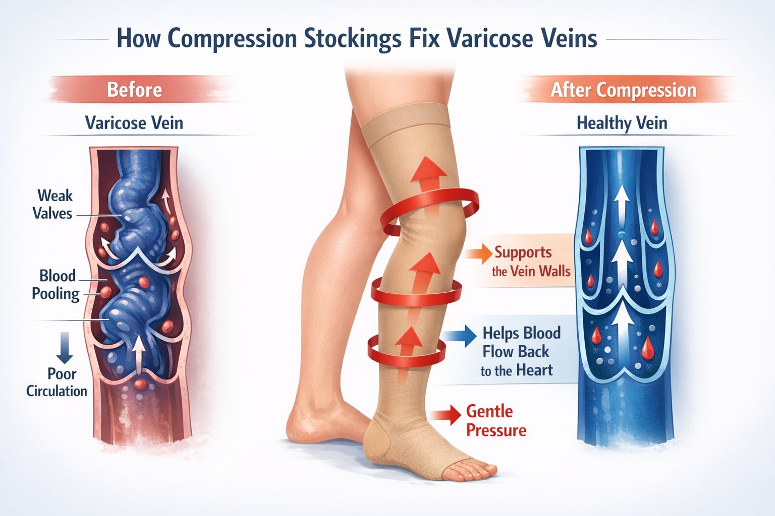 How compression stockings work